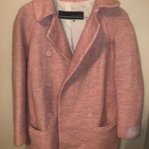 blush pink Zara coat <3